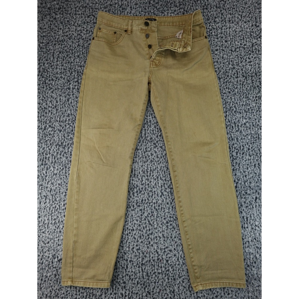 BoohooMAN Jeans‎ Mens 32 Tan Good Straight Leg Button Fly Khaki Twill Pants
